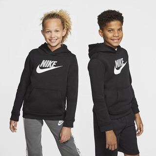 Hanorace Nike Sportswear Club Fleece Pullover Fete Negrii Gri Deschis | JPLB-18042